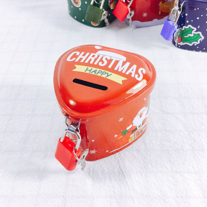 Heart-Shaped Christmas Piggy Bank School Gifts