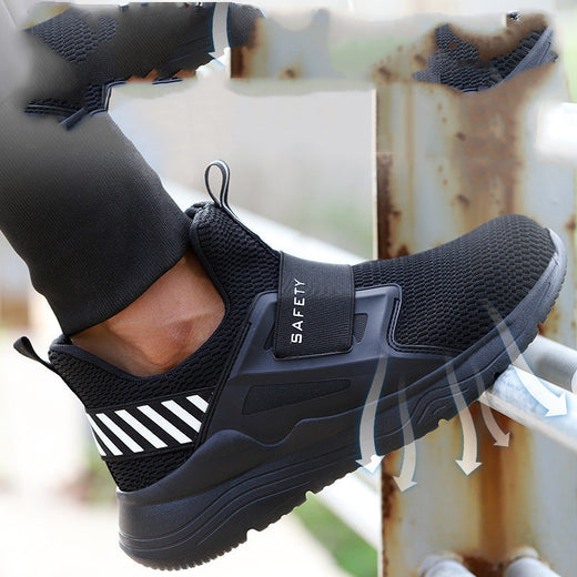 Summer Breathable Steel Toe Labor Shoes