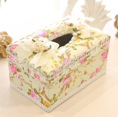 Jewelry Earrings Ring Storage Tissue Box