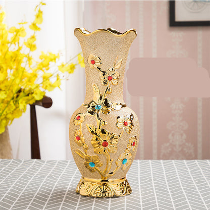 Ceramic Gold Vase European Home Decor