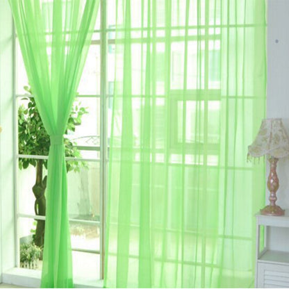 Solid Tulle Modern Sheer Curtains