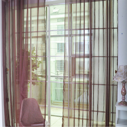 Solid Tulle Modern Sheer Curtains
