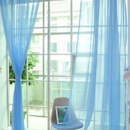 Solid Tulle Modern Sheer Curtains