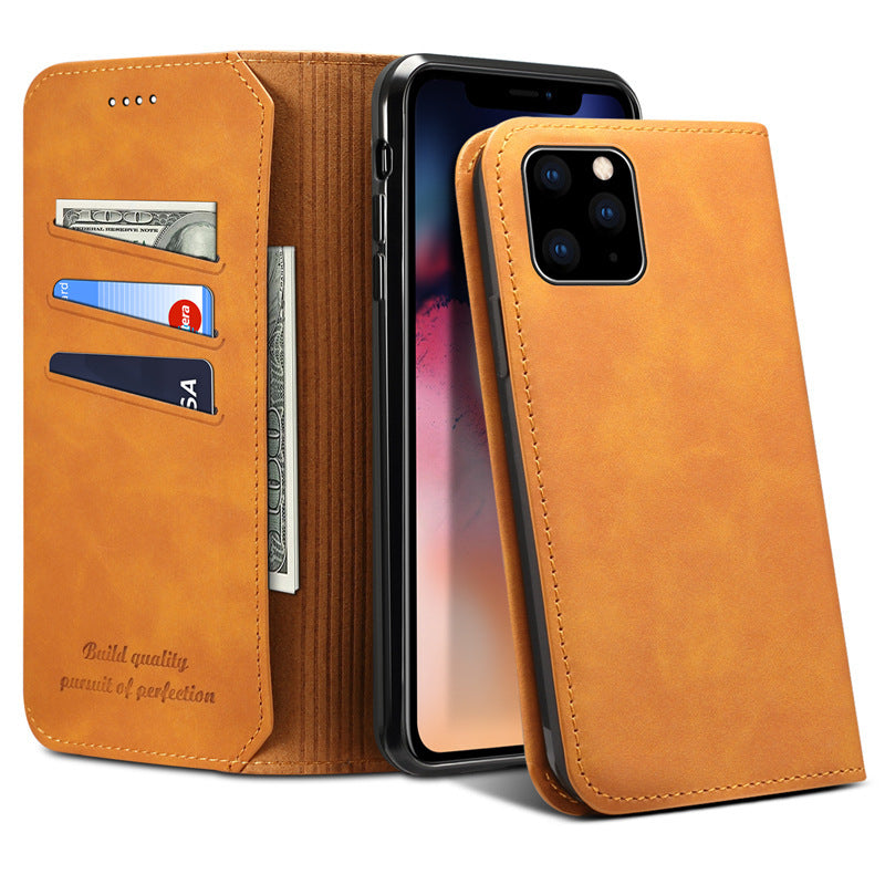 Leather Wallet Card Holder Flip Cover