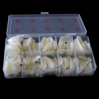 500 Piece Box Transparent Armor Nail Art Pieces