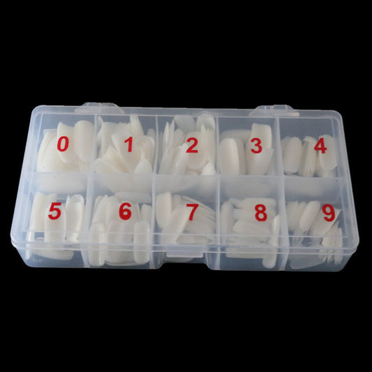 500 Piece Box Transparent Armor Nail Art Pieces