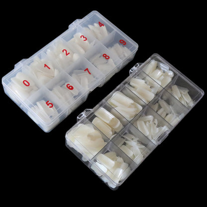 500 Piece Box Transparent Armor Nail Art Pieces