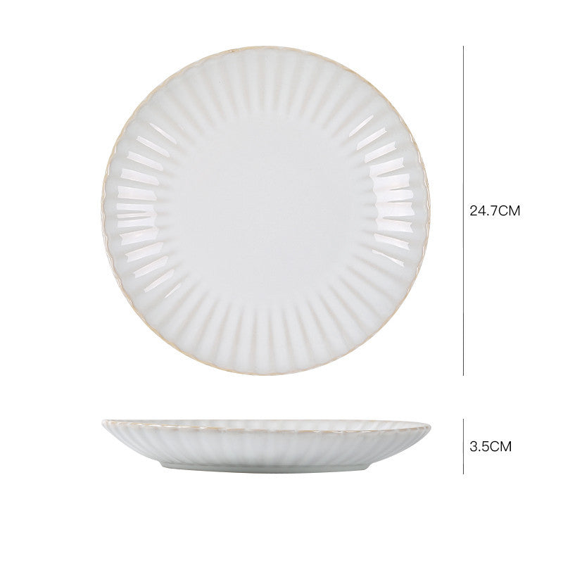 Nordic Ceramic Steak Plate Breakfast Tableware