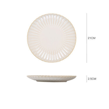 Nordic Ceramic Steak Plate Breakfast Tableware