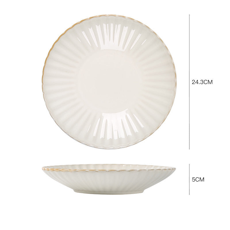 Nordic Ceramic Steak Plate Breakfast Tableware