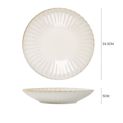 Nordic Ceramic Steak Plate Breakfast Tableware