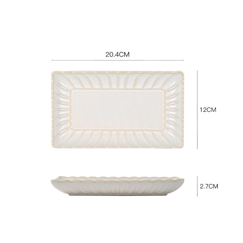 Nordic Ceramic Steak Plate Breakfast Tableware
