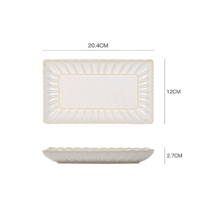 Nordic Ceramic Steak Plate Breakfast Tableware