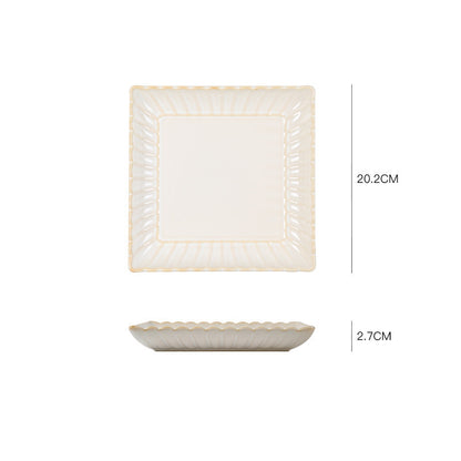 Nordic Ceramic Steak Plate Breakfast Tableware
