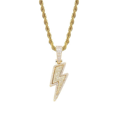 Hot Selling Lightning Zircon Hip Hop Pendant