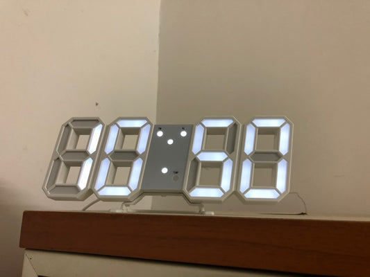 3D LED Digital Wall Clock