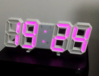 3D LED Digital Wall Clock