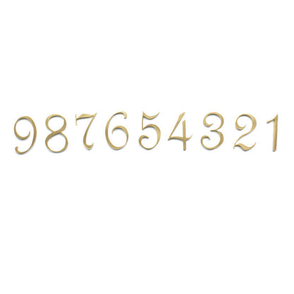 Retro Brass House Number Plate