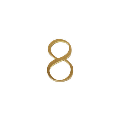 Retro Brass House Number Plate
