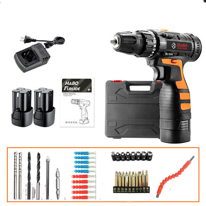 12V Lithium Electric Drill Rechargeable Multifunctional Household Electric Screwdriver