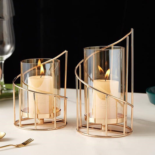 Nordic Wrought Iron Candle Holder Ornament