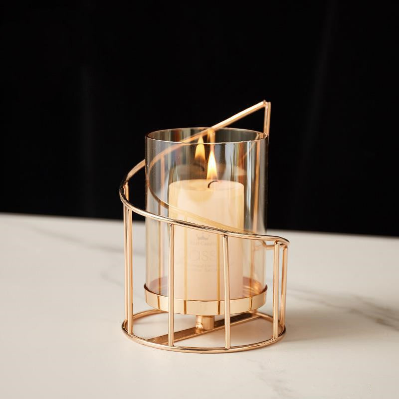 Nordic Wrought Iron Candle Holder Ornament