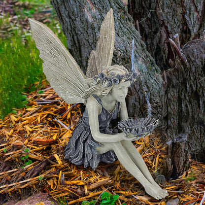 Fairy Sitting Garden Statue Resin Decor