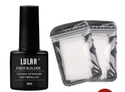 Nail Extension Fiber Set - Gel Repair Liquid with Paper-Free Support