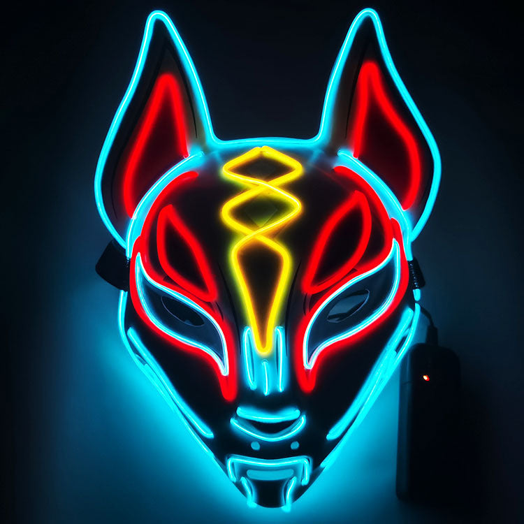 Glowing Cat Face Mask Demon Slayer Cosplay Props