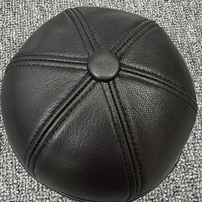 Outdoor Sheepskin Autumn Winter Leather Hat