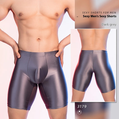 High Elasticity Glossy Ice Silk Shaping Leggings