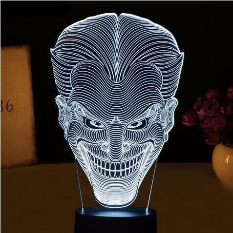 مصباح USB LED ملون ثلاثي الأبعاد