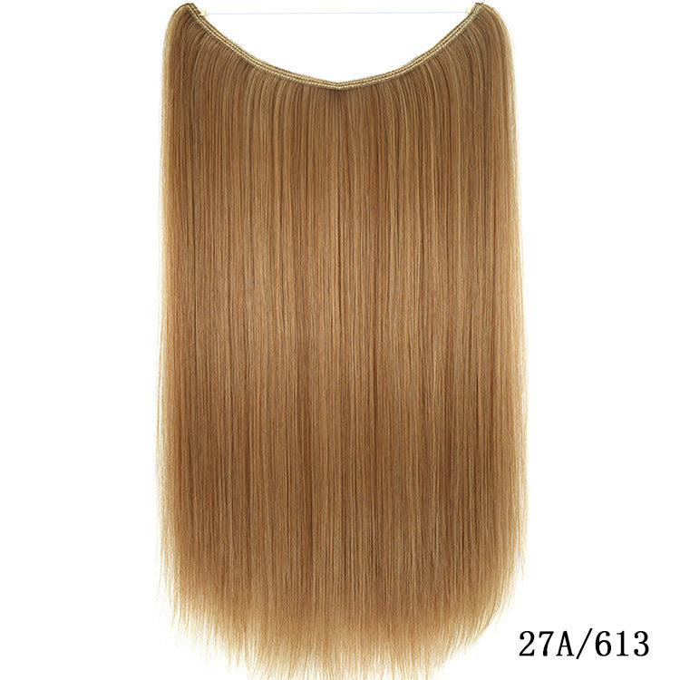 22 Inch Invisible Wire Hair Extensions Synthetic