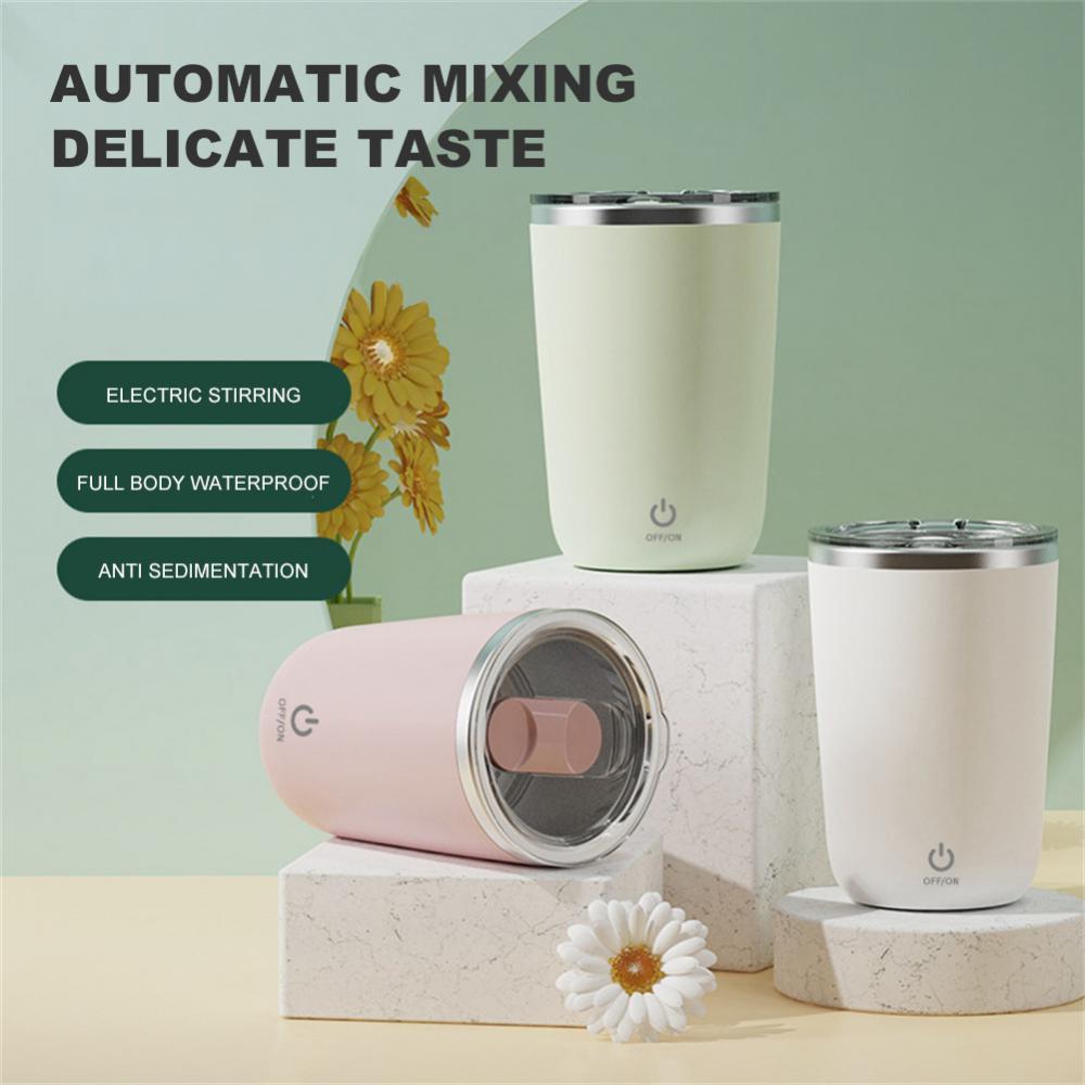 350ml Automatic Self-Stirring Mug - Electric Stainless Steel