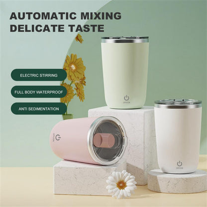 350ml Automatic Self-Stirring Mug - Electric Stainless Steel