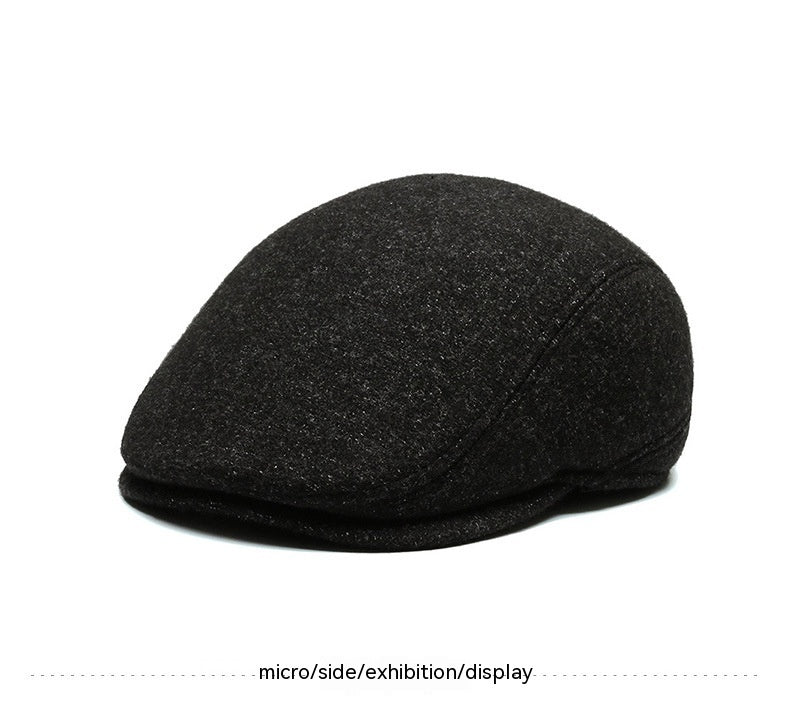 Outdoor Cycling Warm Short Brim Beret Ear Protection Hat