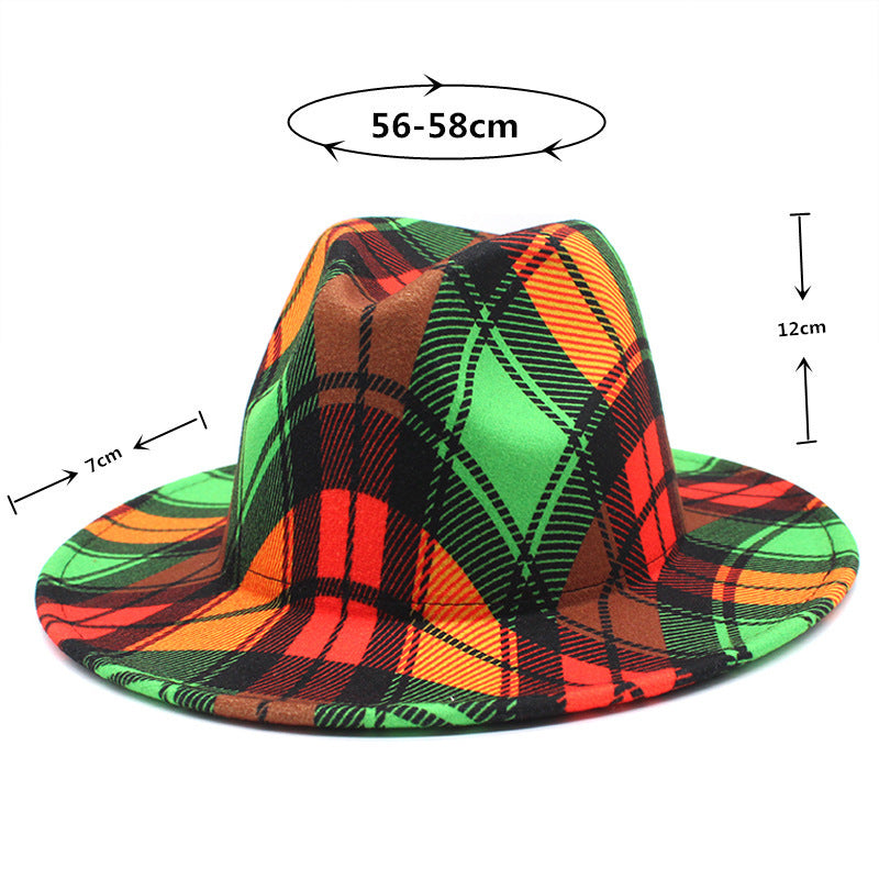 Men's Women's Double-sided Wool Fedora Hat