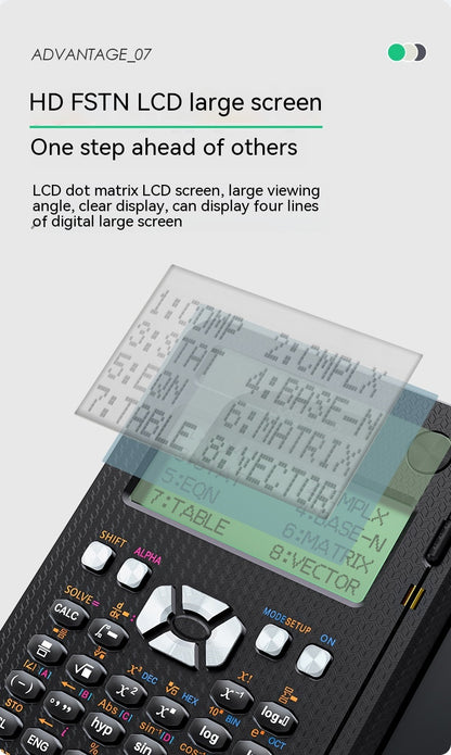 Foldable 2-in-1 Scientific Calculator and Handwriting Tablet