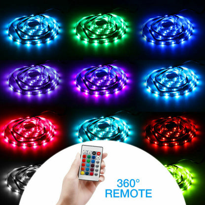 USB RGB LED Strip Light Kit (4x50cm) for TV and Computer Background