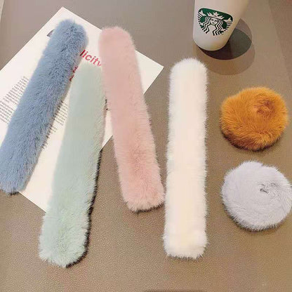 Autumn/Winter Rabbit Fur Plush Head Rope