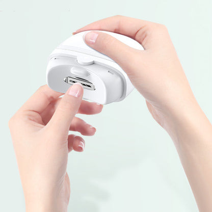 Electric Nail Scissors - Rechargeable Automatic Nail Clippers with Light