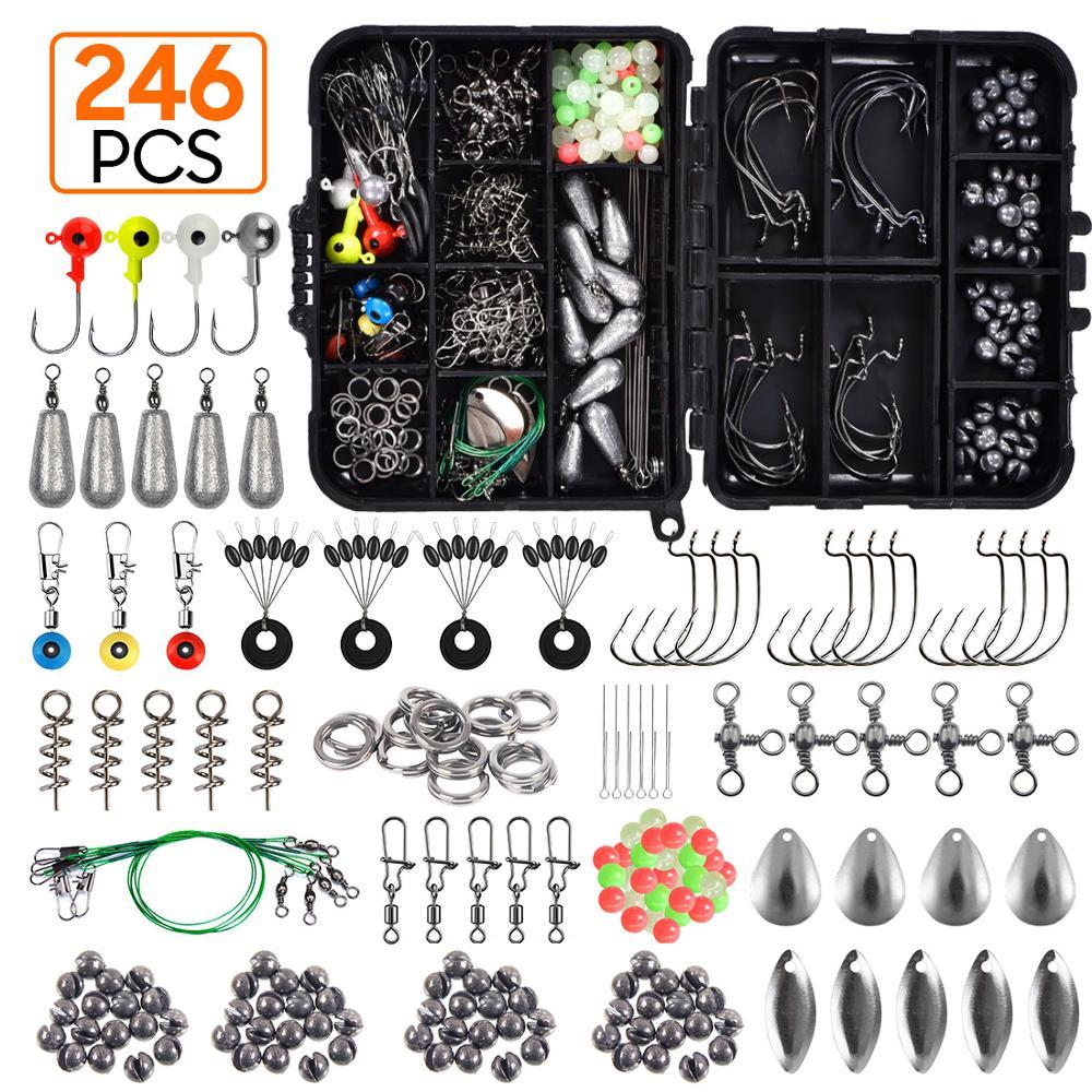 246-Piece Sea Fishing Accessories Set with Storage Box
