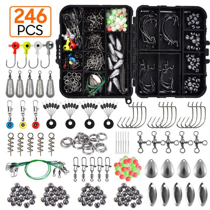 246-Piece Sea Fishing Accessories Set with Storage Box
