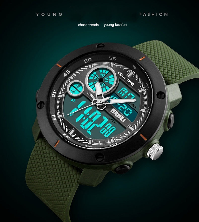 Waterproof Double Display Sports Watch