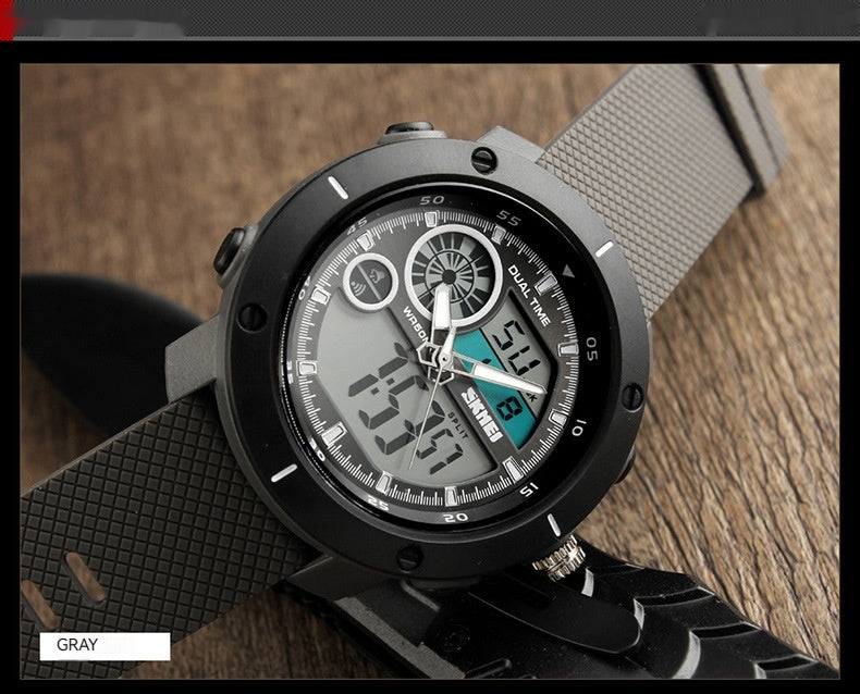 Waterproof Double Display Sports Watch
