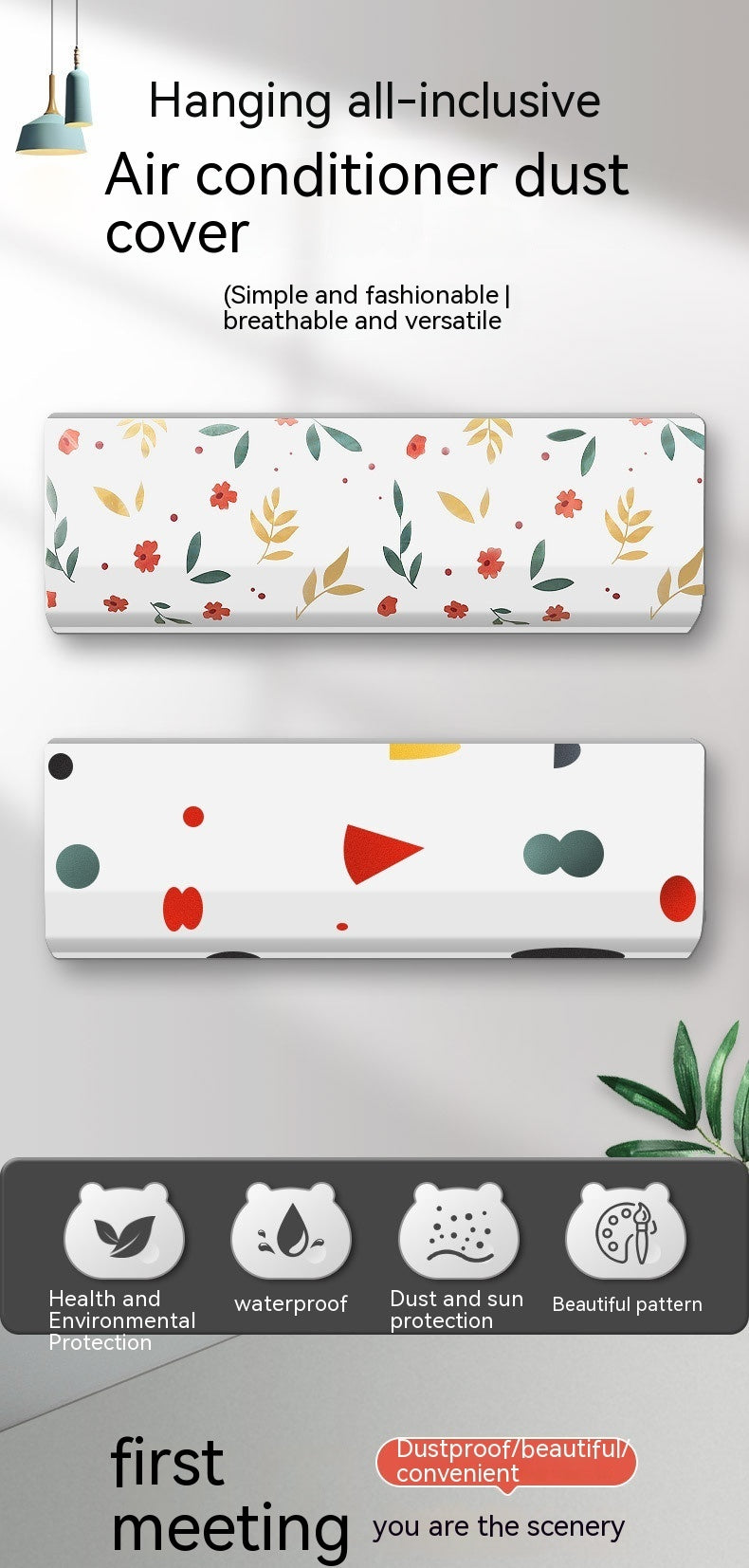 Universal Air Conditioner Dust Cover Hanging
