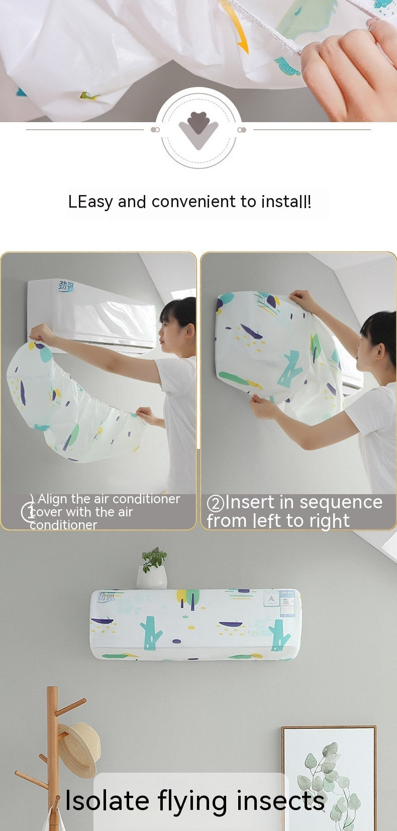 Universal Air Conditioner Dust Cover Hanging
