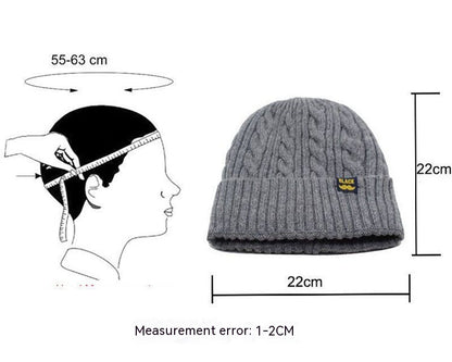European American Knitted Men's Autumn Winter Hat