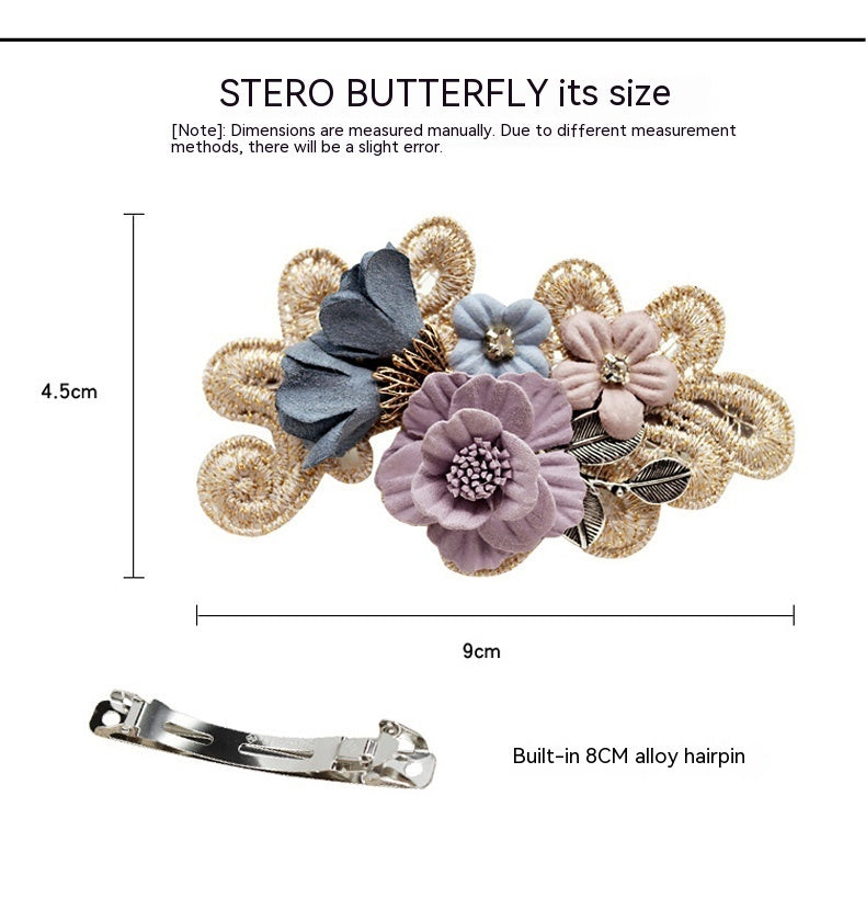 Handmade Bow Hair Ring Pearl Girl Headband