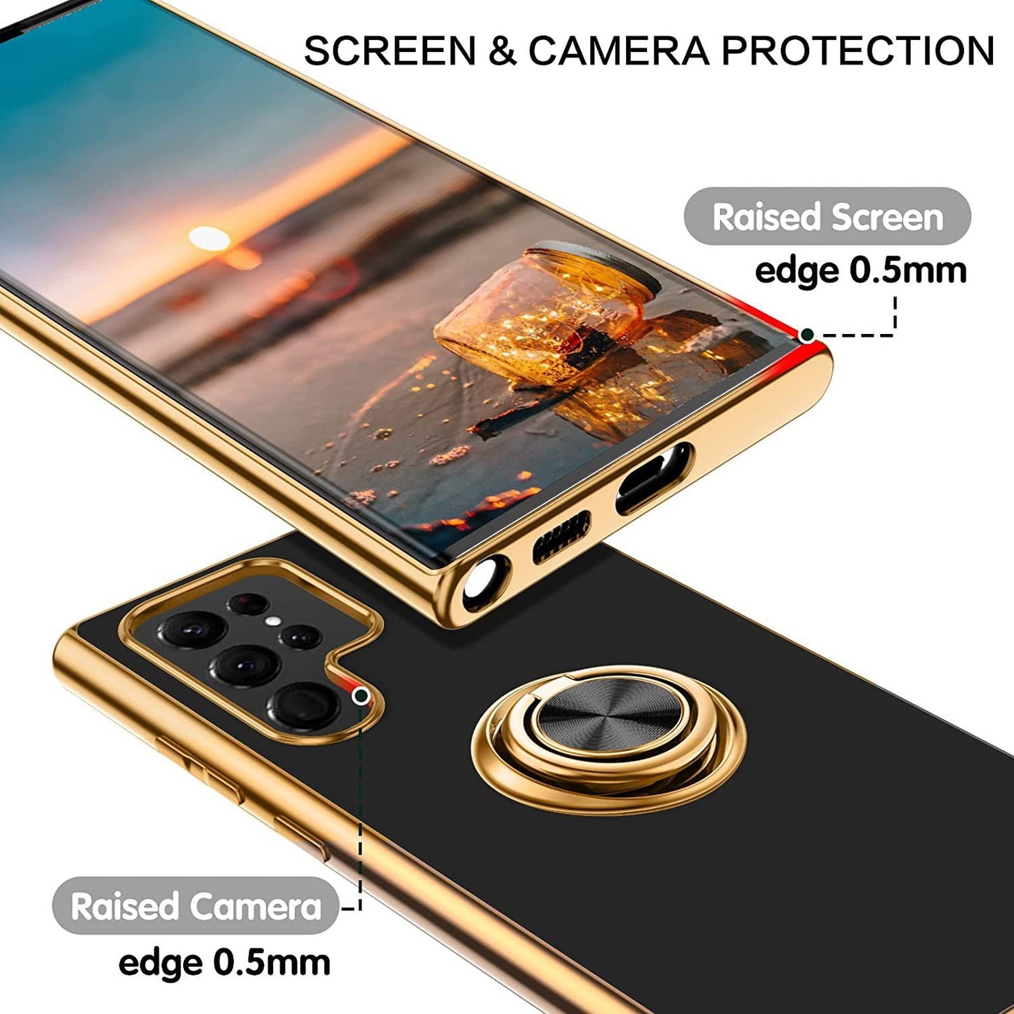 M54 Phone Case 6D Ring Silicone Sleeve